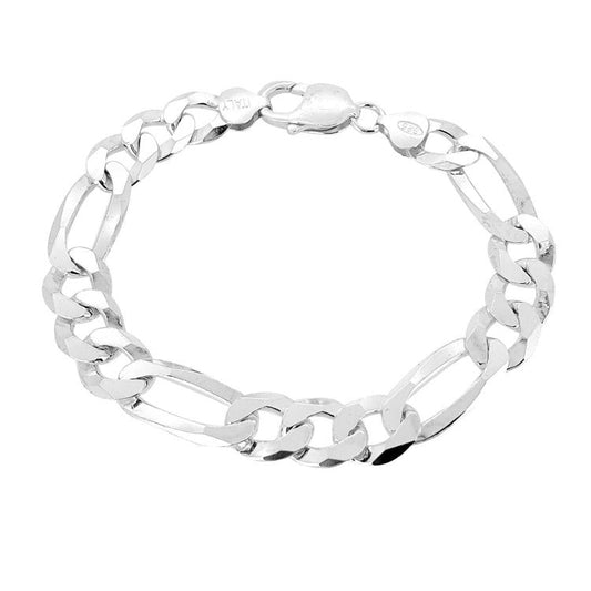  silver figaro chain bracelet for men