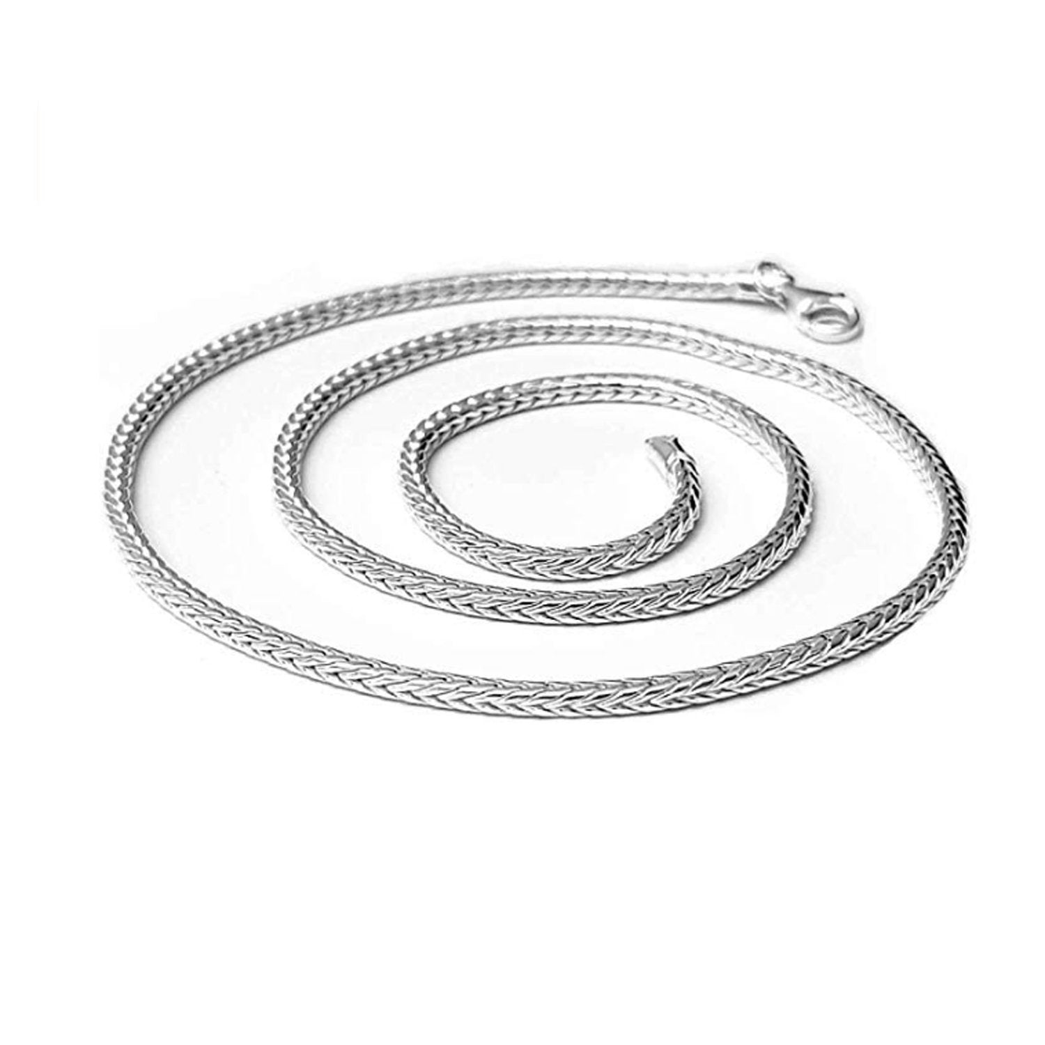 Italian Fox Tail sterling silver Chain