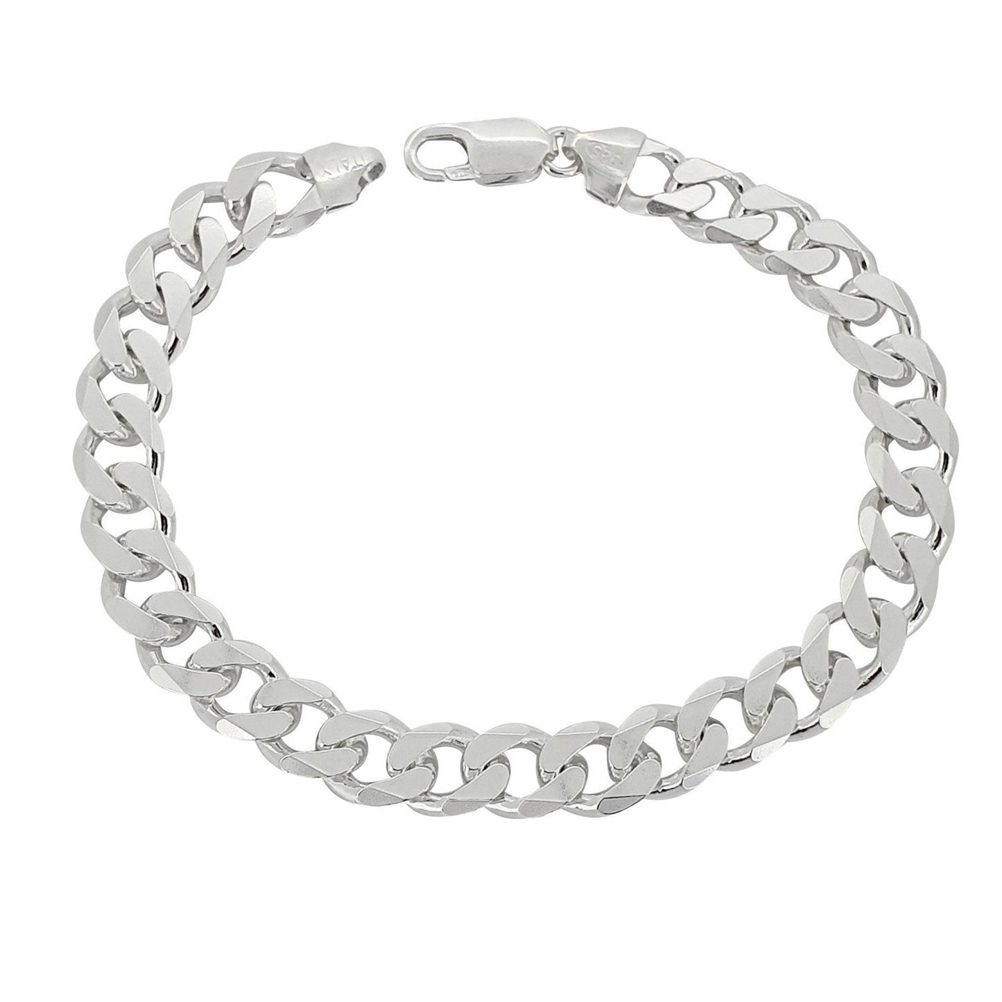 Solid Silver chain bracelet for men