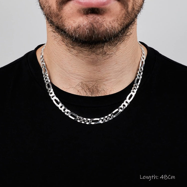 silver chain necklace for men