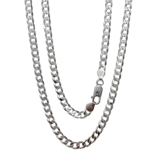 Mens Womens Chain Necklace 6.2mm Cuban Curb Chain 