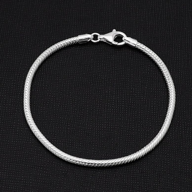 solid snake chain bracelet for men