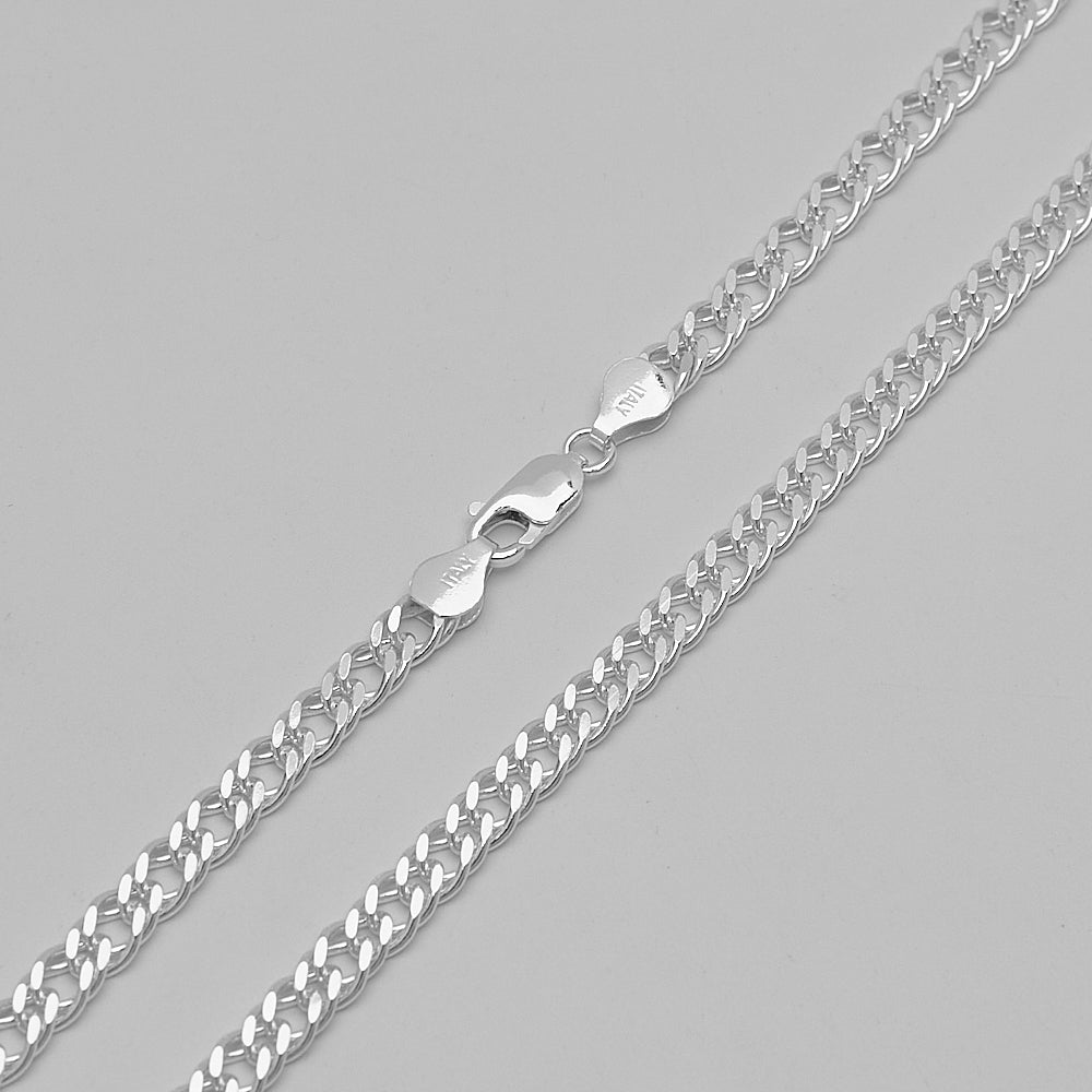 925 Sterling Silver 5.5mm Rombo Chain For Women And Men