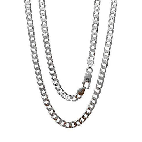 Silver Curb Chain for Men and Women