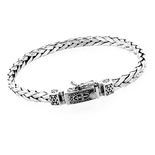 Chunky Heavy Silver Chain Bracelet For men