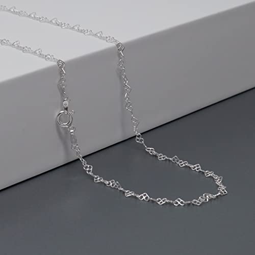 womens silver chain necklaces